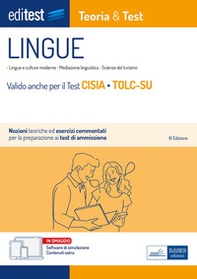 EdiTEST. Lingue. Teoria & test. Nozioni teoriche ed esercizi commentati per la preparazione ai test di ammissione - Librerie.coop