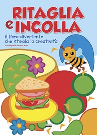Ritaglia e incolla azzurro. Il libro divertente che stimola la creatività - Librerie.coop