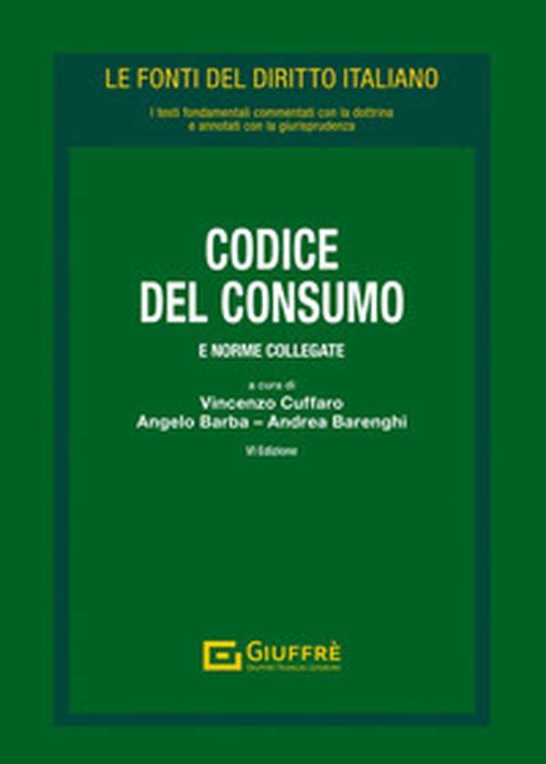 Codice del consumo - Librerie.coop Codice del consumo - Librerie.coop