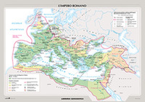 L'Impero romano. La civiltà greca. Carta murale storica - Librerie.coop L'Impero romano. La civiltà greca. Carta murale storica - Librerie.coop
