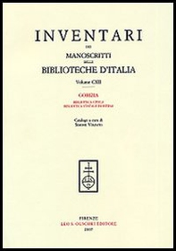 Inventari dei manoscritti delle Biblioteche d'Italia - Vol. 112 - Librerie.coop