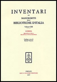 Inventari dei manoscritti delle Biblioteche d'Italia - Vol. 112 - Librerie.coop Inventari dei manoscritti delle Biblioteche d'Italia - Vol. 112 - Librerie.coop