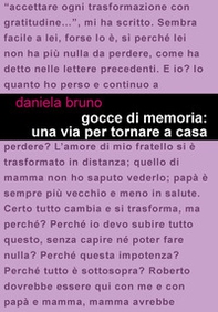 Gocce di memoria: una via per tornare a casa - Librerie.coop Gocce di memoria: una via per tornare a casa - Librerie.coop
