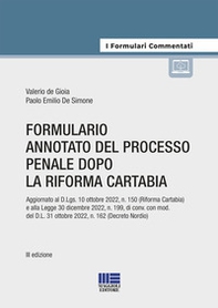 Formulario annotato del processo penale dopo la riforma Cartabia - Librerie.coop Formulario annotato del processo penale dopo la riforma Cartabia - Librerie.coop