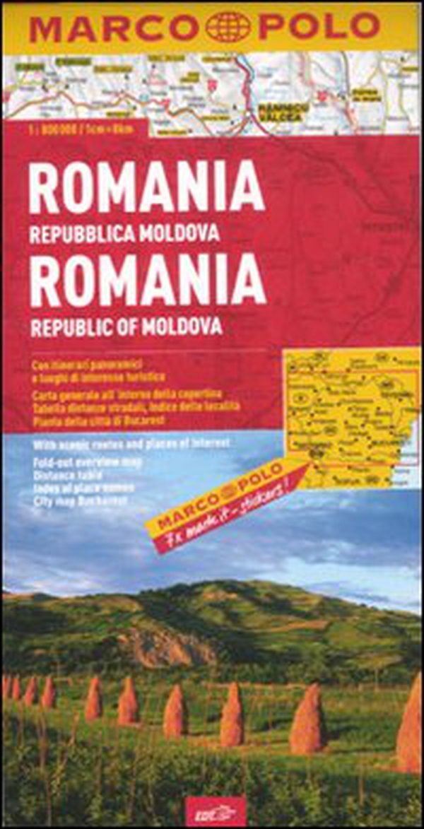 Romania, Repubblica Moldova 1:800.000 - Librerie.coop Romania, Repubblica Moldova 1:800.000 - Librerie.coop