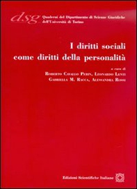 I diritti sociali come diritti della personalità - Librerie.coop