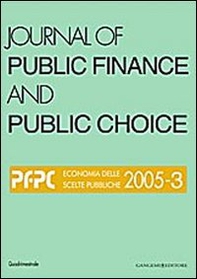 Journal of public finance and public choice. Economia delle scelte pubbliche - Vol. 3 - Librerie.coop Journal of public finance and public choice. Economia delle scelte pubbliche - Vol. 3 - Librerie.coop