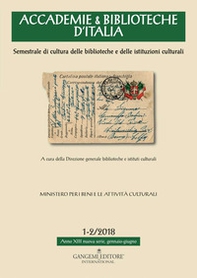 Accademie & biblioteche d'Italia - Vol. 1-2 - Librerie.coop Accademie & biblioteche d'Italia - Vol. 1-2 - Librerie.coop