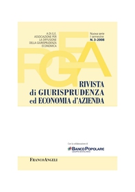 Rivista di Giurisprudenza ed Economia d'Azienda. Nuova serie, I semestre, n. 3 - 2008 - Librerie.coop Rivista di Giurisprudenza ed Economia d'Azienda. Nuova serie, I semestre, n. 3 - 2008 - Librerie.coop