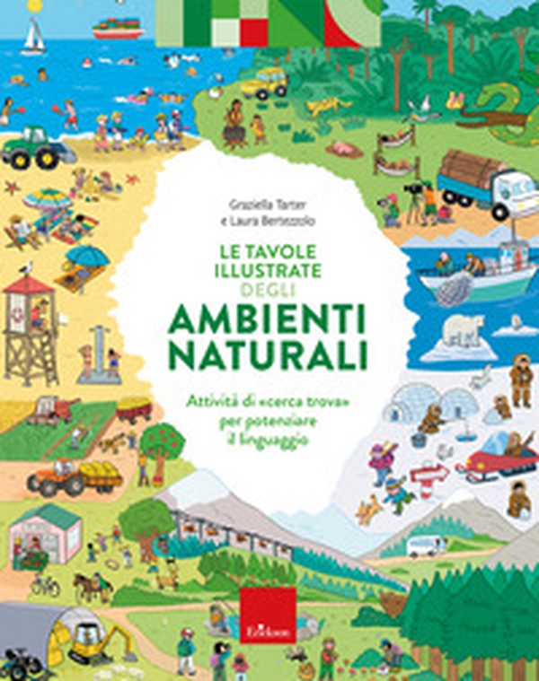 Le tavole illustrate degli ambienti naturali. Attività di cerca trova per potenziare il linguaggio - Librerie.coop