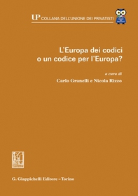 L'Europa dei codici o un codice per l'Europa? - e-Book - Librerie.coop