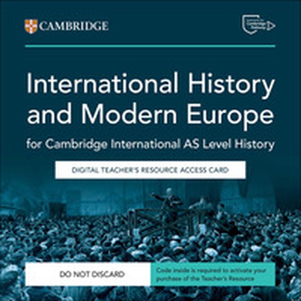 Cambridge International AS Level History. Digital Teachers Resource Access Card - Librerie.coop Cambridge International AS Level History. Digital Teachers Resource Access Card - Librerie.coop