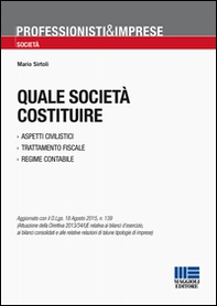 Quale società costituire - Librerie.coop