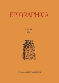 Epigraphica. LXXXVI, 2024 - Librerie.coop