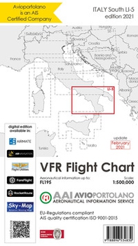 Avioportolano. VFR flight chart LI 5 Italy south. ICAO annex 4 - EU-Regulations compliant. Ediz. italiana e inglese - Librerie.coop