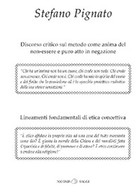 Lineamenti fondamentali di etica concettiva. Discorso critico sul metodo come anima del non essere e puro atto di negazione - Librerie.coop