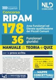 Concorso RIPAM 178 funzionari dei piccoli comuni, 36 funzionari giuridici. Manuale di teoria - Librerie.coop