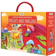 Knights and dragons. Fantasy book and puzzle - Librerie.coop