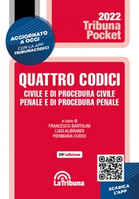 Quattro codici. Civile e di procedura civile, penale e di procedura penale - Librerie.coop