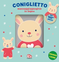Coniglietto. Libri stoffa con massaggiagengive legno - Librerie.coop