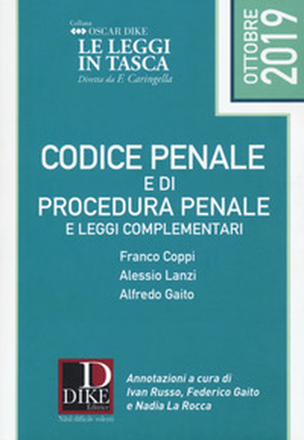 Codice penale e di procedura penale e leggi complementari - Librerie.coop Codice penale e di procedura penale e leggi complementari - Librerie.coop
