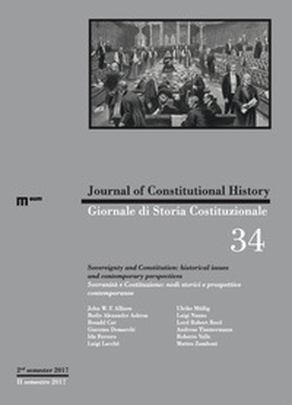 Giornale di storia costituzionale. Ediz. italiana e inglese - Vol. 34 - Librerie.coop Giornale di storia costituzionale. Ediz. italiana e inglese - Vol. 34 - Librerie.coop