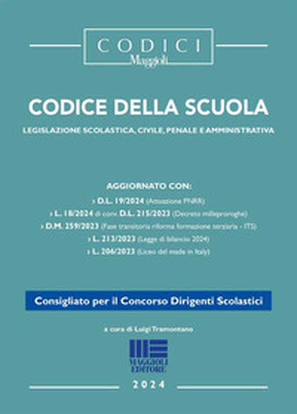 Codice della Scuola. Legislazione scolastica, civile, penale e amministrativa - Librerie.coop Codice della Scuola. Legislazione scolastica, civile, penale e amministrativa - Librerie.coop