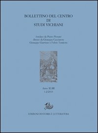 Bollettino del Centro di studi vichiani (2013) vol. 1-2 - Vol. 43 - Librerie.coop