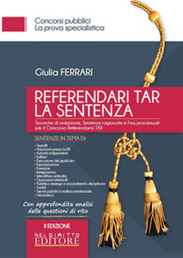 40 referendari TAR. La sentenza - Librerie.coop 40 referendari TAR. La sentenza - Librerie.coop