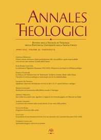 Annales Theologici 39 2 (2025) - Librerie.coop
