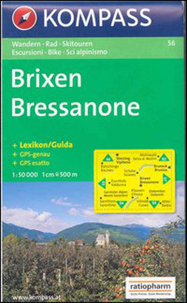 Carta escursionistica n. 56. Bressanone 1:50.000. Adatto a GPS. Digital map. DVD-ROM - Librerie.coop Carta escursionistica n. 56. Bressanone 1:50.000. Adatto a GPS. Digital map. DVD-ROM - Librerie.coop