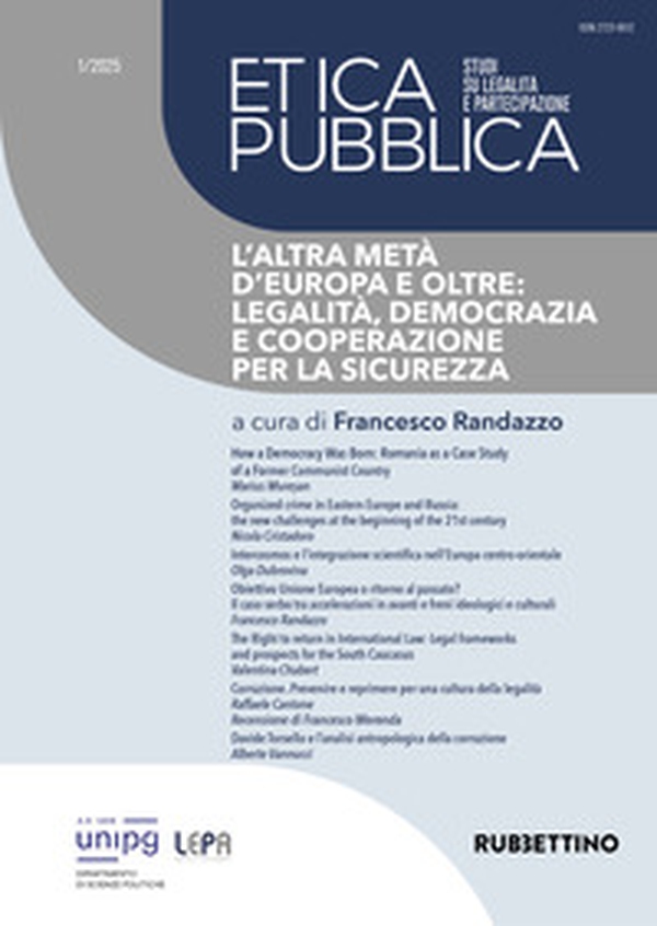 Etica pubblica. Studi su legalità e partecipazione - Vol. 1 - Librerie.coop