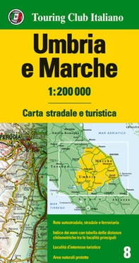 Umbria, Marche 1:200.000 - Librerie.coop