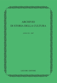 Archivio di storia della cultura - Librerie.coop Archivio di storia della cultura - Librerie.coop