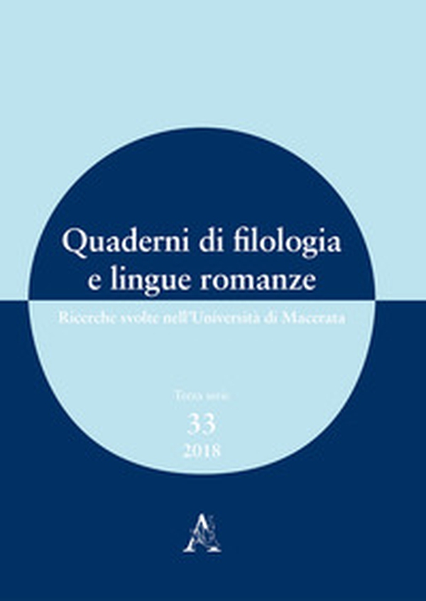 Quaderni di filologia e lingue romanze. Ricerche svolte nell'Università di Macerata (2018) - Librerie.coop Quaderni di filologia e lingue romanze. Ricerche svolte nell'Università di Macerata (2018) - Librerie.coop