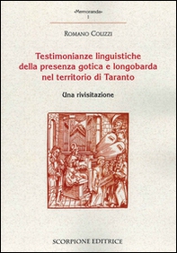 Testimonianze linguistiche della presenza gotica e longobarda nel territorio di Taranto - Librerie.coop