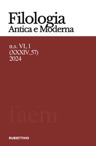 Filologia antica e moderna - Vol. 57 - Librerie.coop