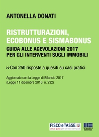 Ristrutturazioni, ecobonus e sismabonus - Librerie.coop