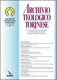 Archivio teologico torinese (2006) - Vol. 12 - Librerie.coop