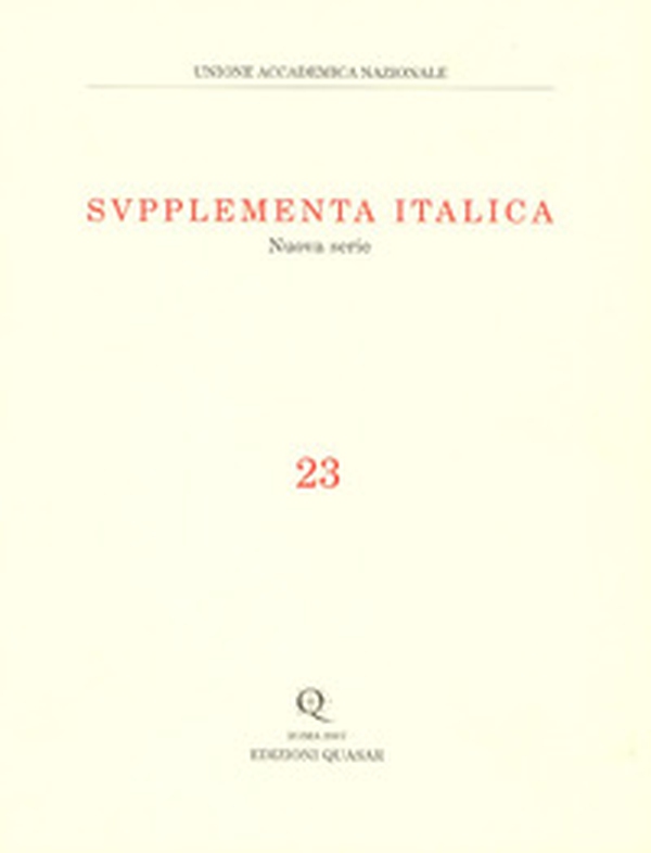 Supplementa italica - Librerie.coop Supplementa italica - Librerie.coop