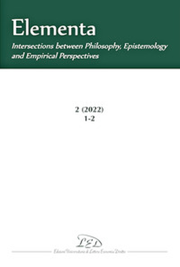 Elementa. Intersections between philosophy, epistemology and empirical perspective - Vol. 1-2 - Librerie.coop Elementa. Intersections between philosophy, epistemology and empirical perspective - Vol. 1-2 - Librerie.coop