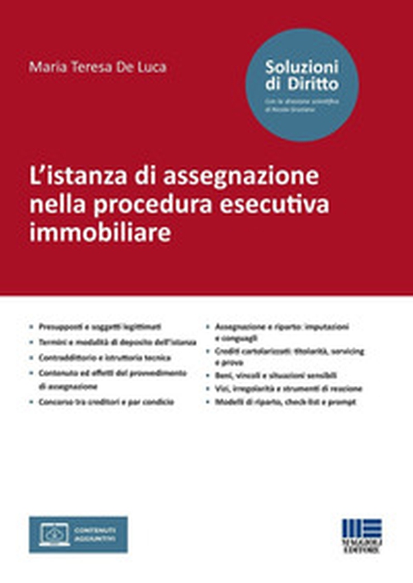 L'istanza di assegnazione nella procedura esecutiva immobiliare - Librerie.coop