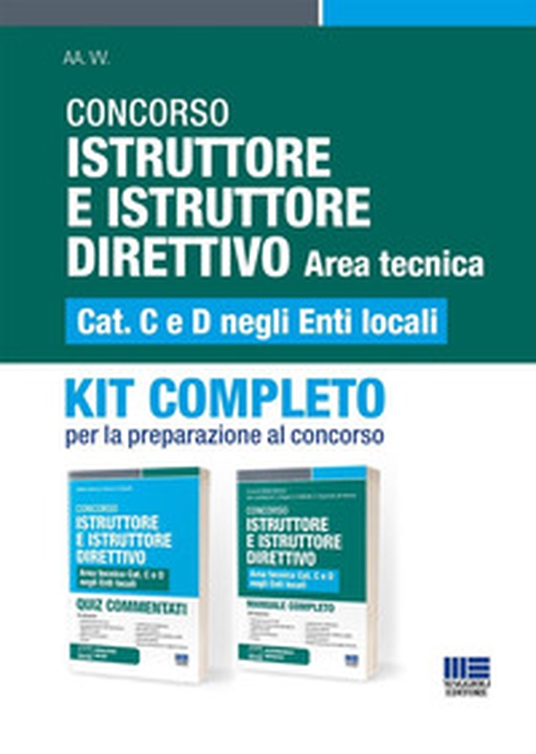 Concorso Istruttore e Istruttore Direttivo. Area tecnica Cat. C e D negli Enti locali. Kit completo. Per la preparazione al concorso - Librerie.coop Concorso Istruttore e Istruttore Direttivo. Area tecnica Cat. C e D negli Enti locali. Kit completo. Per la preparazione al concorso - Librerie.coop