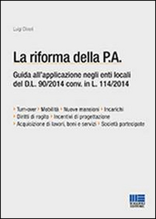 La riforma della P.A. - Librerie.coop La riforma della P.A. - Librerie.coop