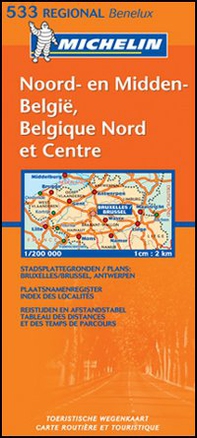 Belgique nord & centre-Noord & midden België 1:200.000 - Librerie.coop