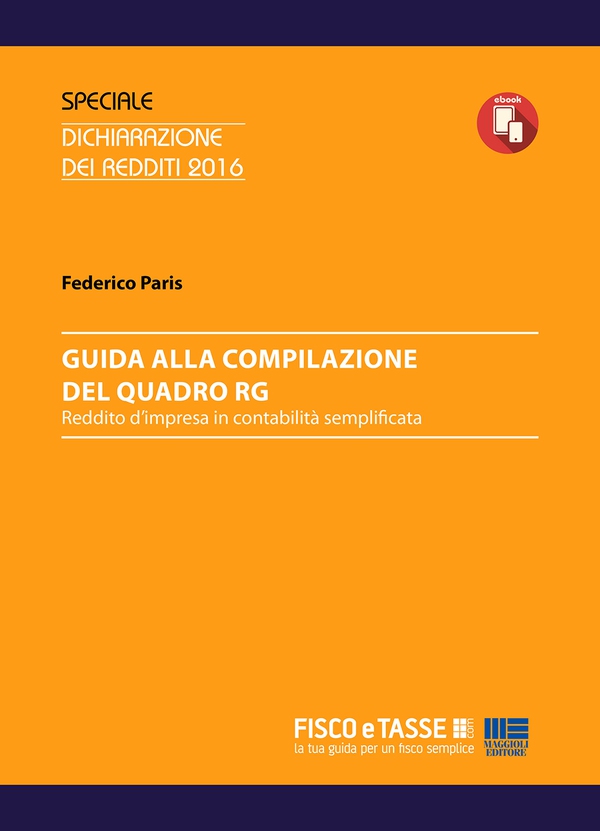 Guida alla compilazione del Quadro RG - Librerie.coop Guida alla compilazione del Quadro RG - Librerie.coop
