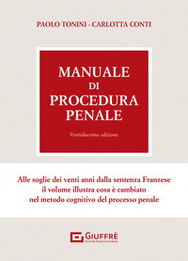 Manuale di procedura penale - Librerie.coop Manuale di procedura penale - Librerie.coop
