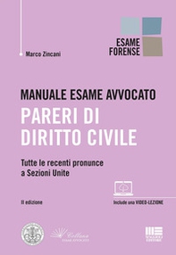 Manuale esame avvocato. Pareri di diritto civile - Librerie.coop