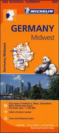Germany Midwest 1:350.000 - Librerie.coop