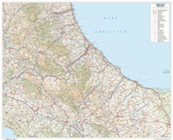 Abruzzo-Molise. Scala 1:250.000 (carta murale stradale regionale in carta cm 96x78) - Librerie.coop Abruzzo-Molise. Scala 1:250.000 (carta murale stradale regionale in carta cm 96x78) - Librerie.coop